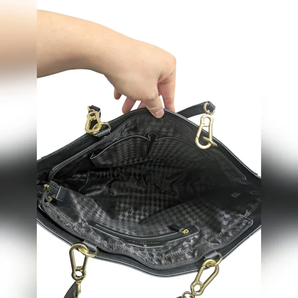 Karl Lagerfeld - Black Shoulder Hand Bag Tote - Picture 5 of 15